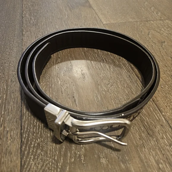 Coach Brown Leather Belt Sz 42 - Picture 3 of 9